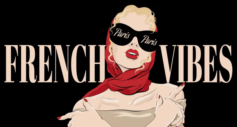 High-class escort Paris French Vibes illustration